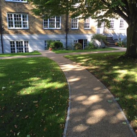 New Build Bin Stores, paving and landscaping. John Spencer Square, Islington.