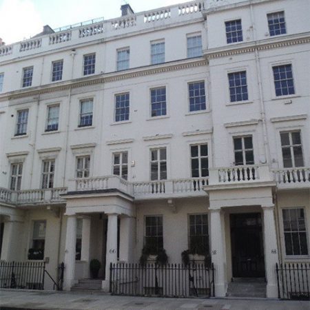 External Repairs and Decoration Project. 66 Eaton Place, Belgravia, London.