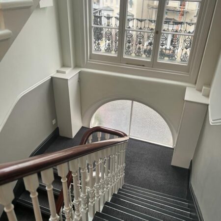 Internal repairs and decorations, new lighting, new carpets, fire safety works